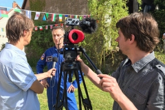 Der ESA Astronaut Matthias Maurer zu Besuch im Weltraum-Atelier Nohfelden