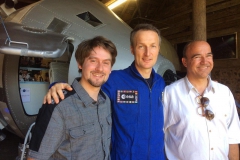Der ESA Astronaut Matthias Maurer zu Besuch im Weltraum-Atelier Nohfelden
